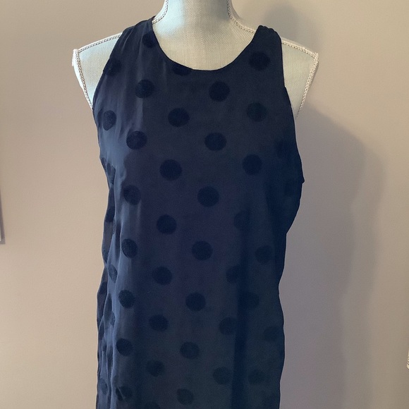 Xhilaration High Neck Black Polka Dot Dress - Picture 4 of 8